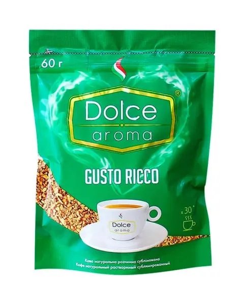 Кофе растворимый Dolce Aroma Gusto Ricco 60 г (4820093481434)